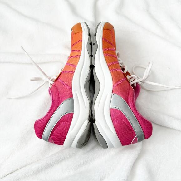 Vionic Alliance walking sneaker ortho heel athletic shoe size 8 orange pink - Picture 7 of 10